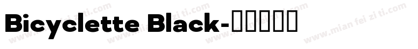 Bicyclette Black字体转换